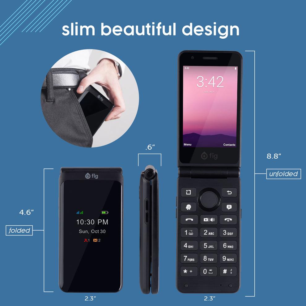 Fig Flip II X Kosher 4G Filp Phone - fully unlocked