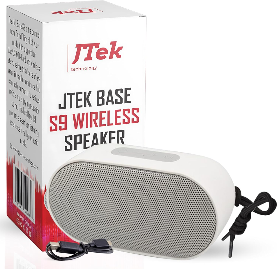 Waterproof Bluetooth speaker , 24-hour battery, stereo sound, and bass