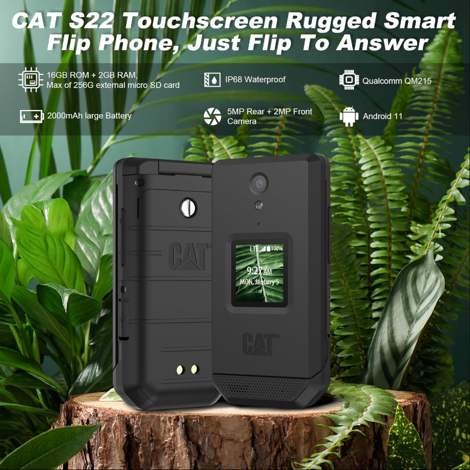 CAT S22 T-Mobile Unlocked 4G Flip Phone