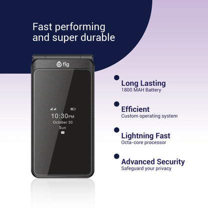 FIG Flip II Pro – Kosher 4G Flip Phone (Android Auto Edition)