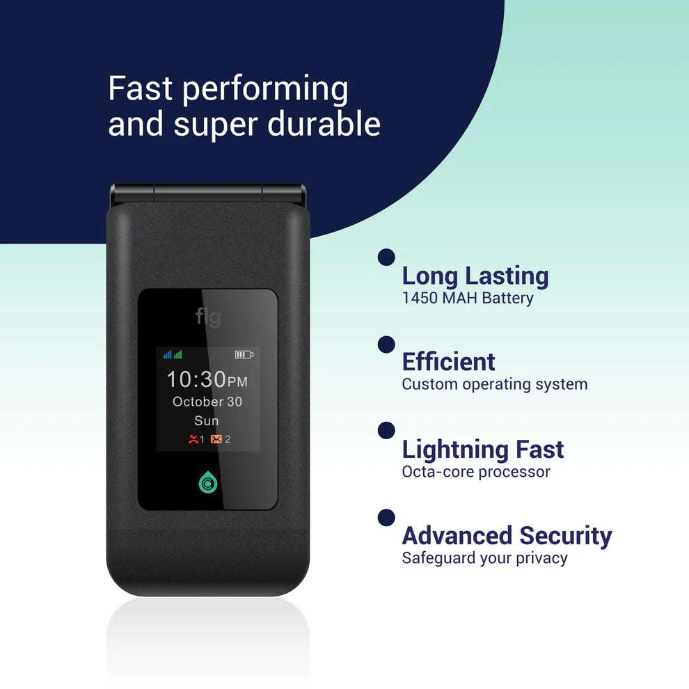 FIG Mini II – Kosher 4G Flip Phone