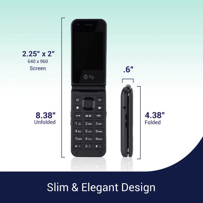 FIG Mini II – Kosher 4G Flip Phone