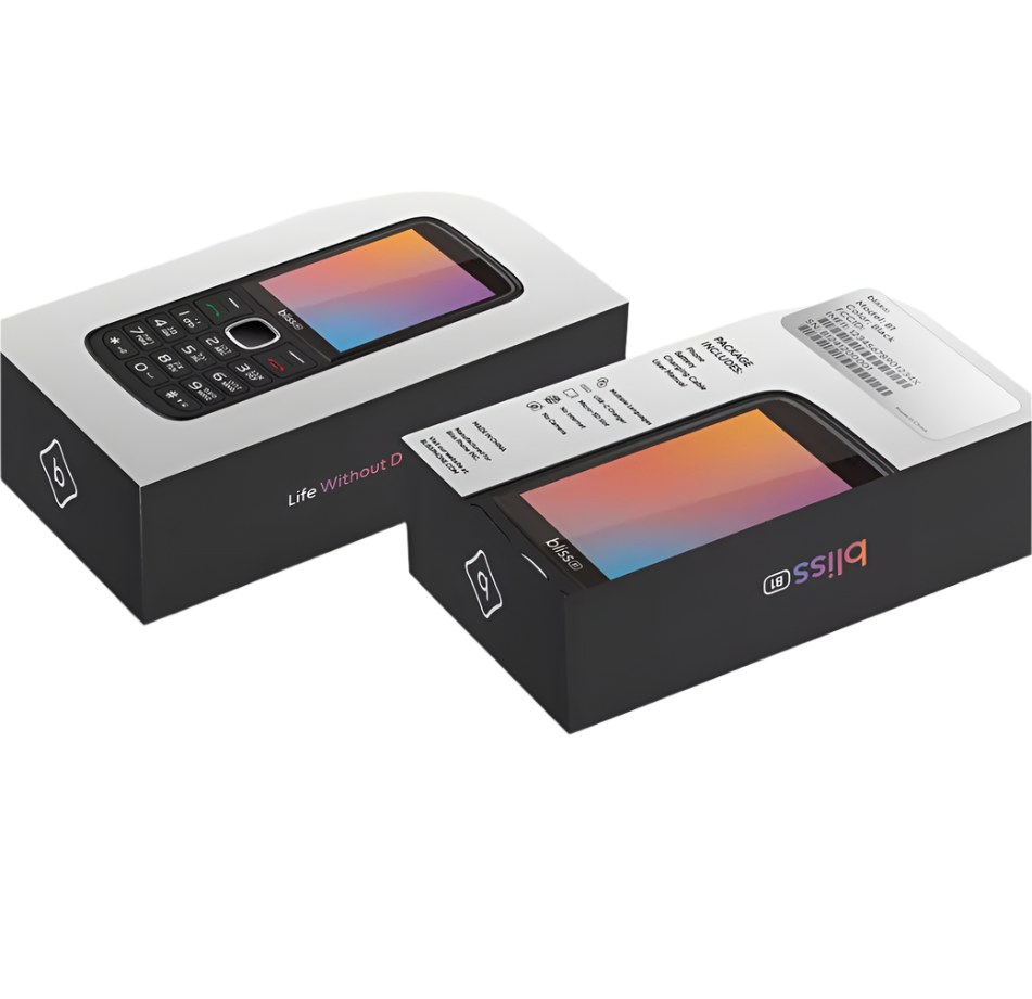 Bliss B1 4G Kosher Bar Phone - Fully unlocked