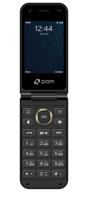 POM Classic Fully Unlocked Kosher 4G Filp Phone