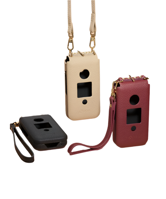 POM Classic Designer Leather Phone Case